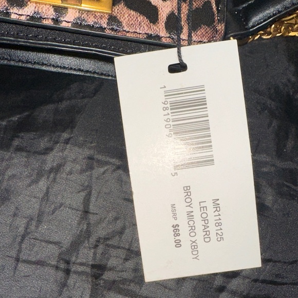 Steve Madden Leopard Mini Bag with Gold Chain - Picture 2 of 12